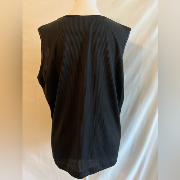 Vintage Allison Daley Plus Size Ribbed Shell Top - Picture 4 of 5